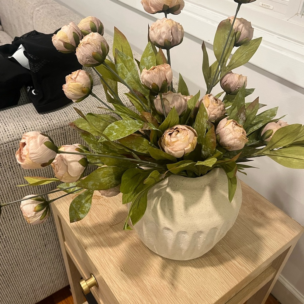 (8) Ashland Tan Peony stems from Michaels